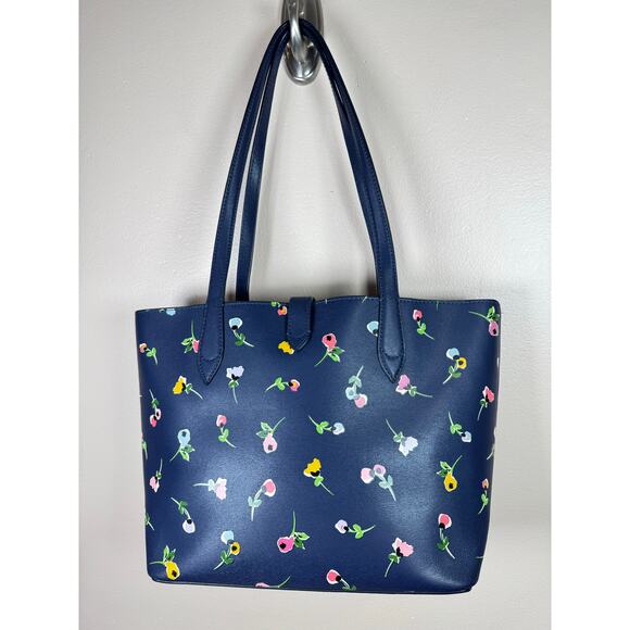 Kate Spade Purse Tote Kaci Wildflower Ditsy Small Tote, Blue Multi Preppy - Picture 5 of 14